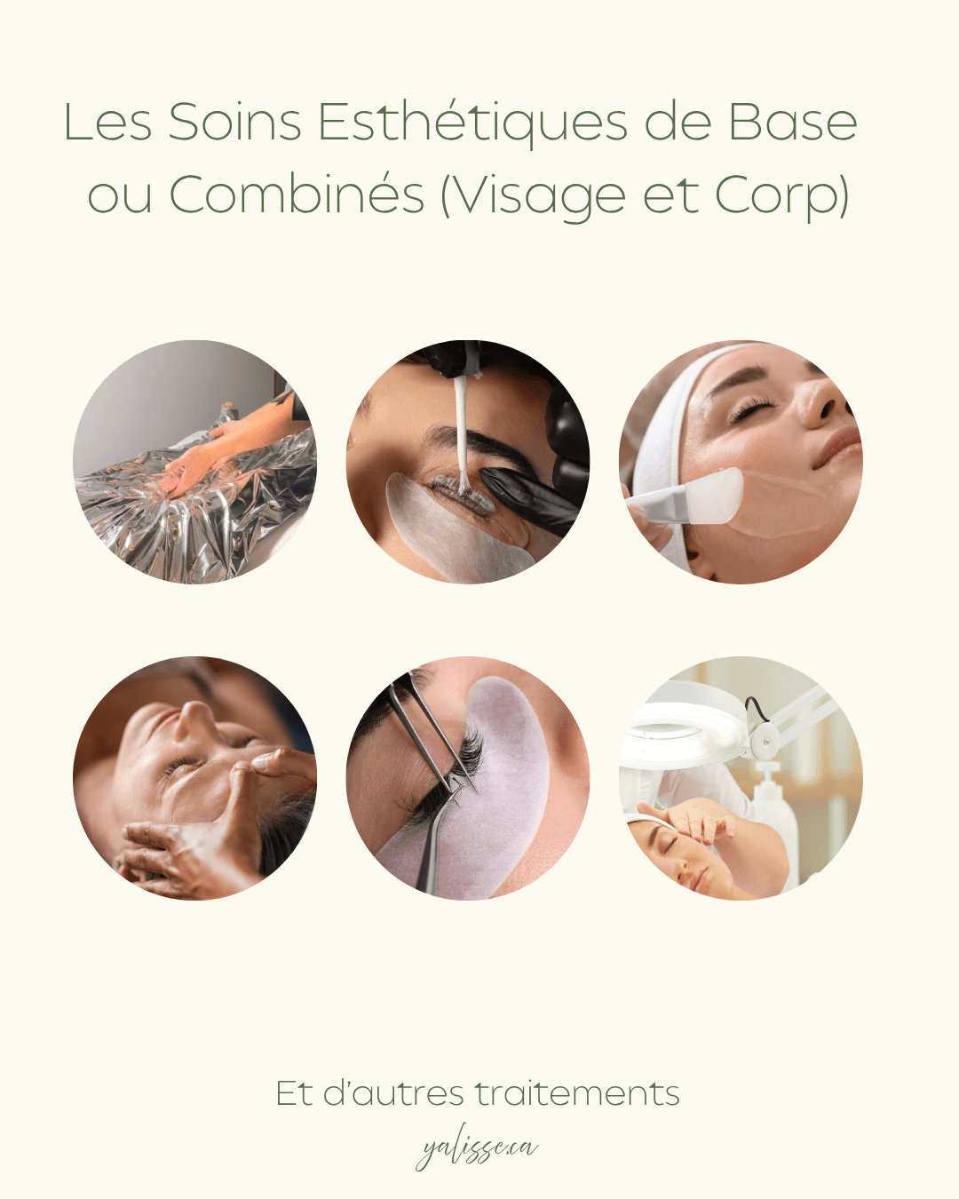 Les Soins Esthétiques De Base Ou Combinés (visage Et Corp)